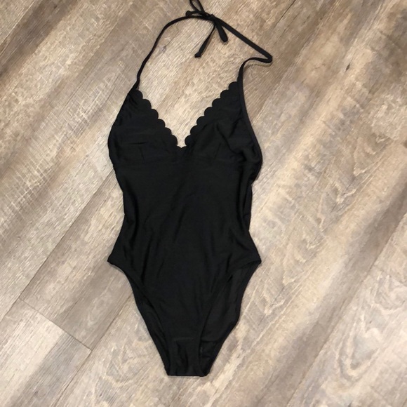 J. Crew Factory Other - 🆕NWT J.Crew Factory XS Black Scallop Swimsuit